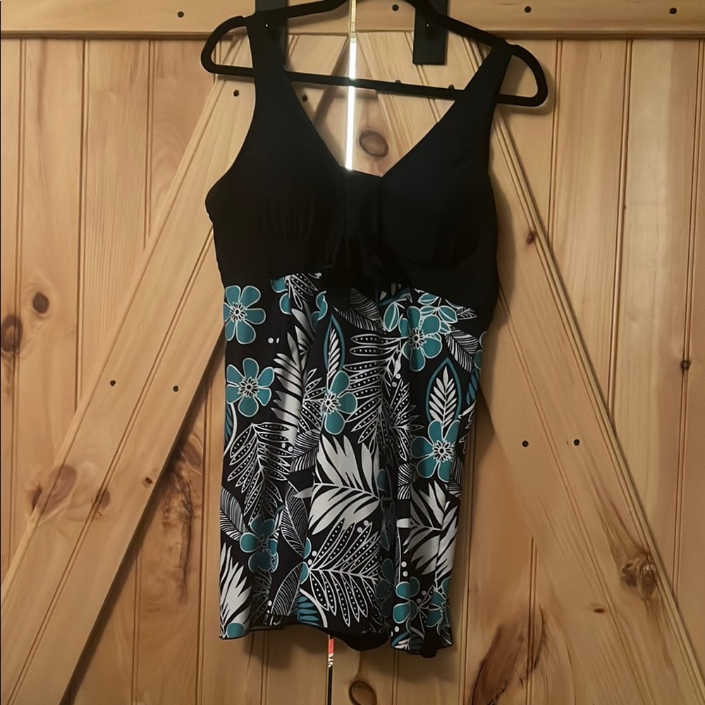 Floral swim dress
